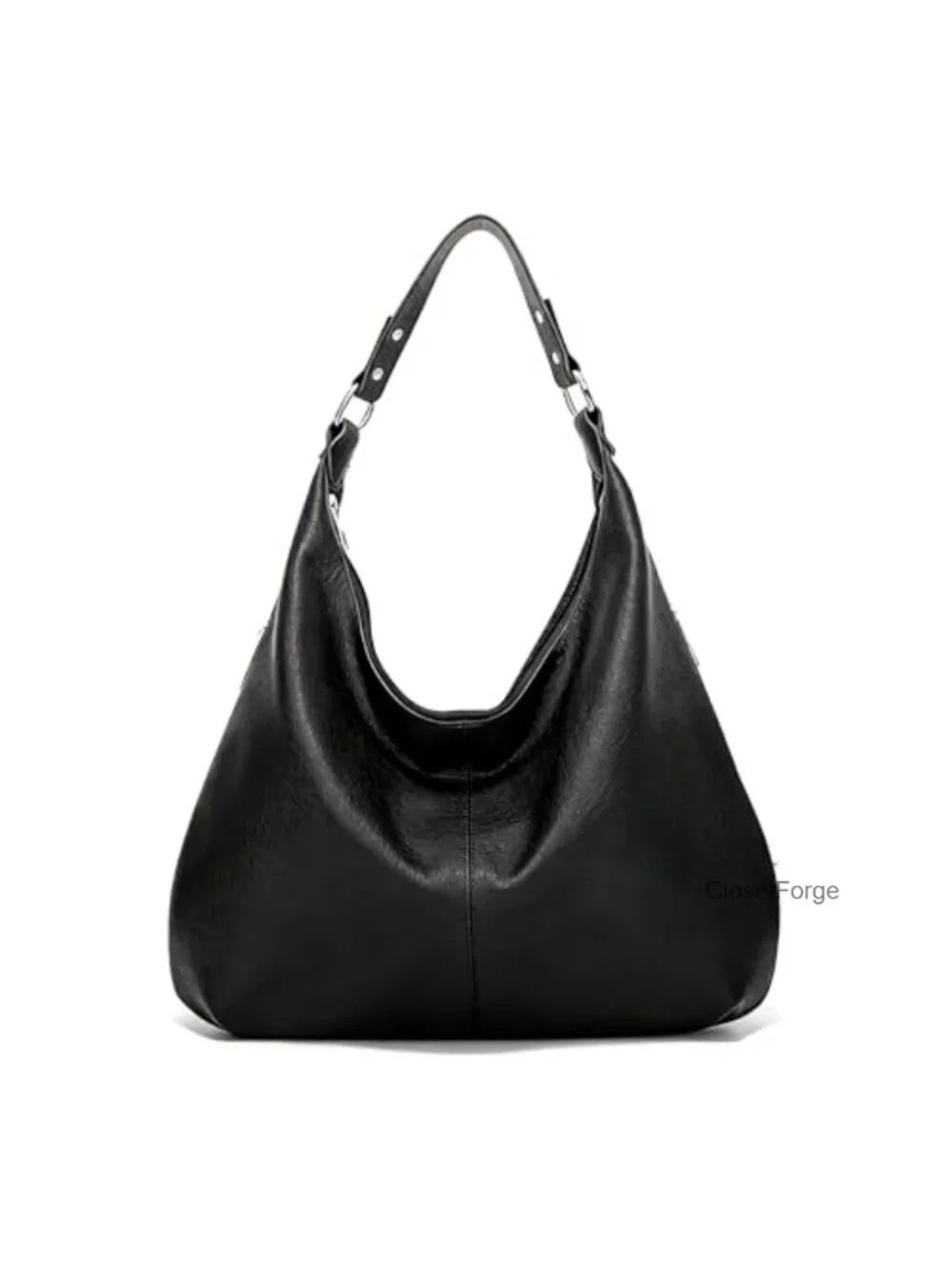 Women's Hobo Bag Soft Faux Leather Slouchy Shoulder Purse Zipper